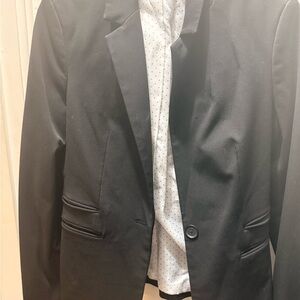 Express Black womens Blazer with White Lining
